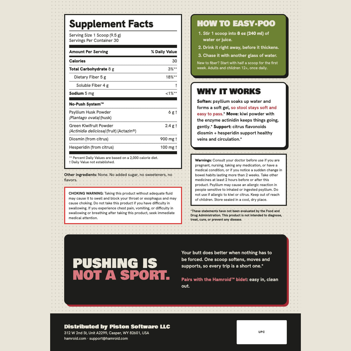 Supplement Facts and directions